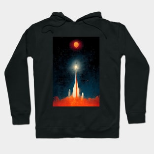 Space Launch Retro Hoodie